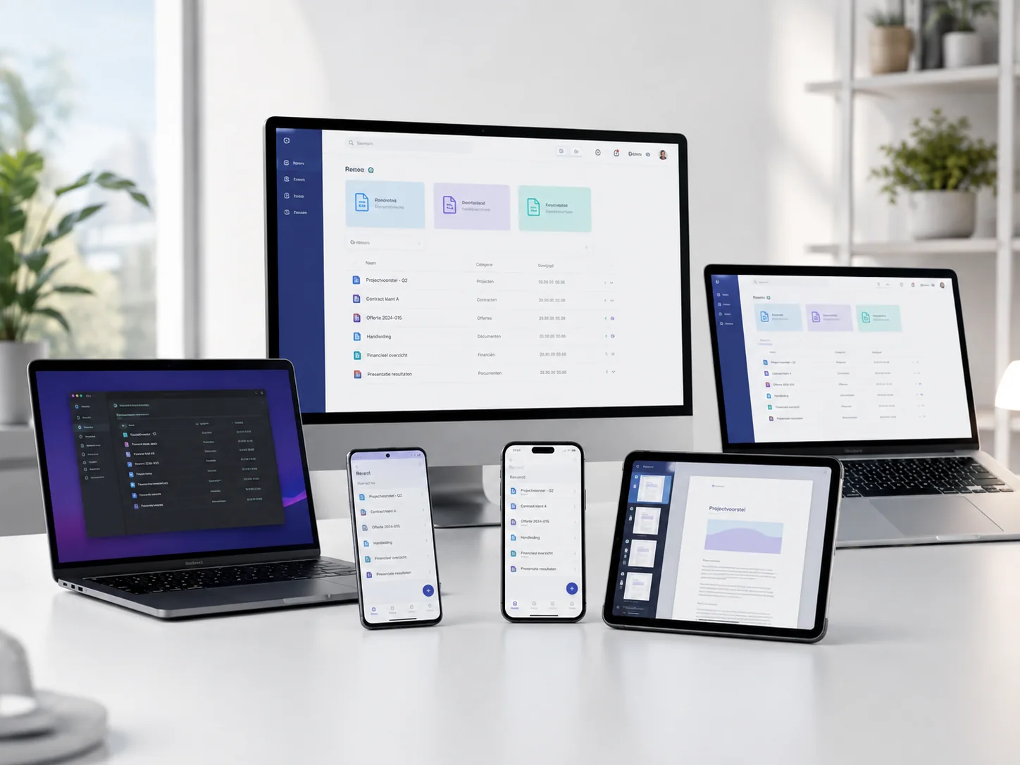 AnnTac auf Desktop, Laptop, Tablet und Telefon: dasselbe Archiv auf jedem Gerät
